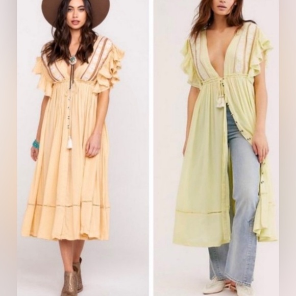 NWOT Free People Will wait for you Midi Dress - Picture 7 of 14